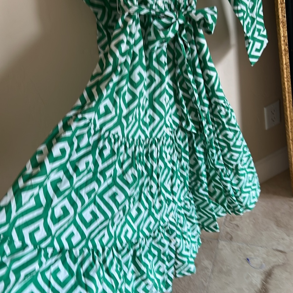 Boden Green Long Sleeve Sundress - Picture 9 of 10